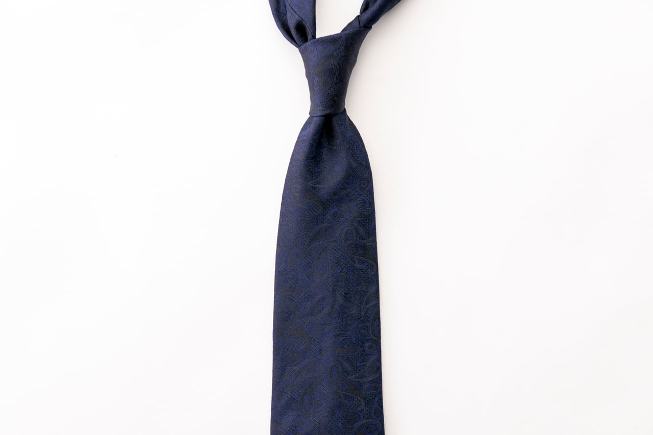 ペイズリーソリッド NAVY
