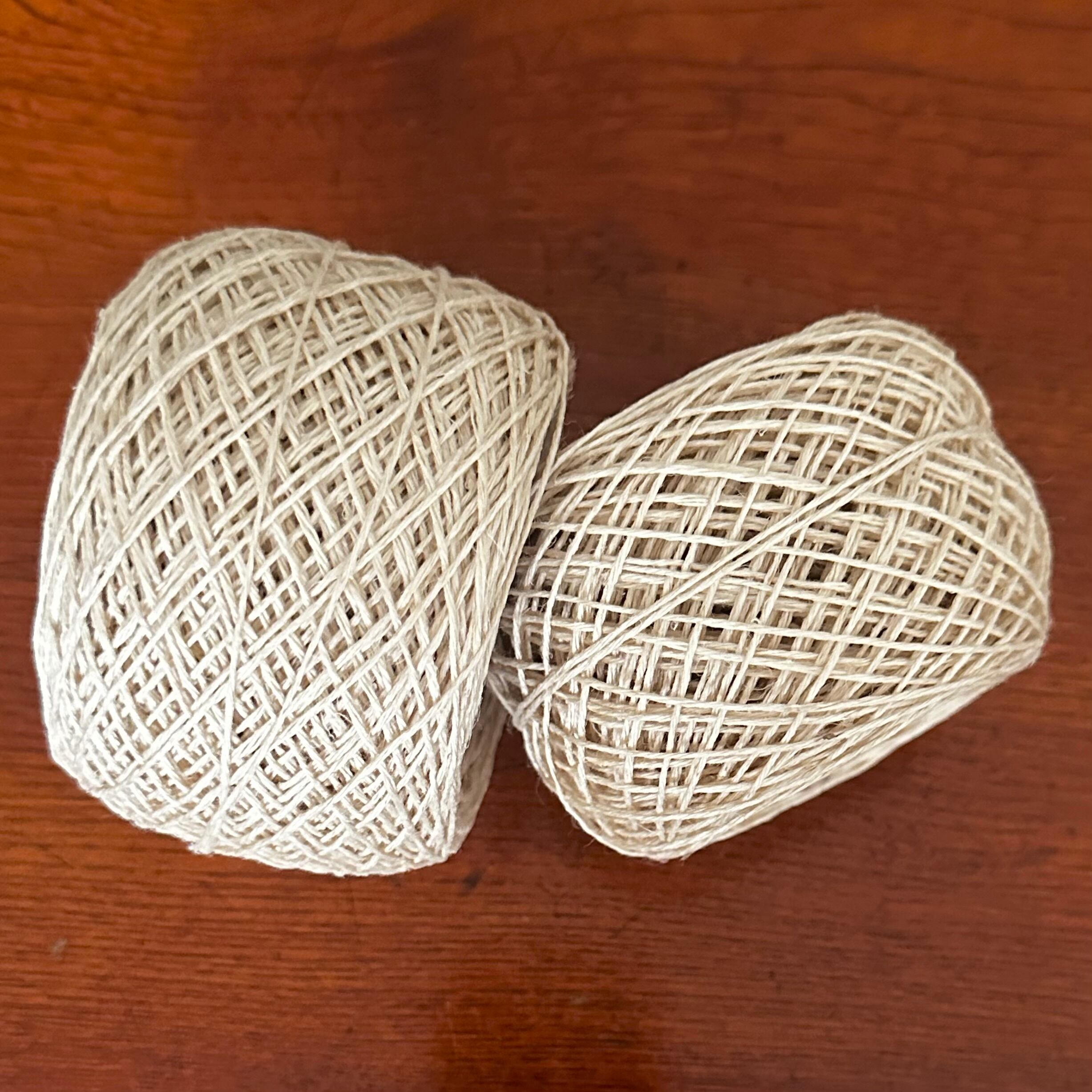 【25周年SALE】イタリア産高級オリジナルヘンプ 細ナチュラル2個セット(約40g・23g)