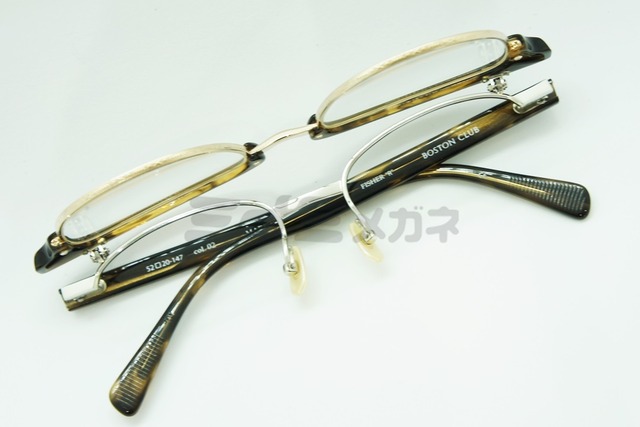 BOSTON CLUB 単式 跳ね上げフレーム FISHER"R" col.02 サーモント メタル ブロー メガネ 眼鏡 ボストンクラブ フィッシャー 鯖江 日本製 正規品-7枚目