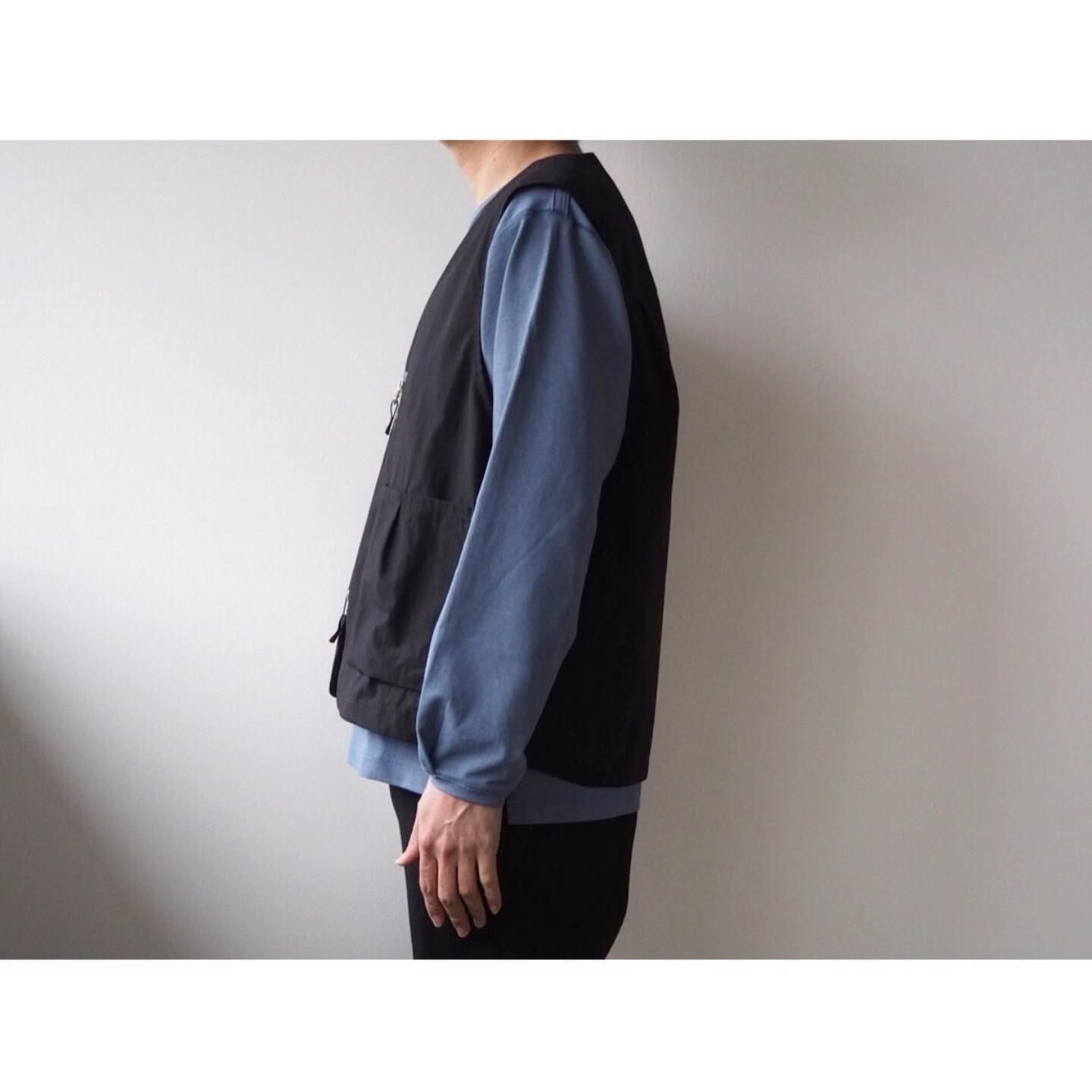 STILL BY HAND(スティル バイ ハンド) Cotton Nylon Typewriter Vest | AUTHENTIC Life Store powered by BASE