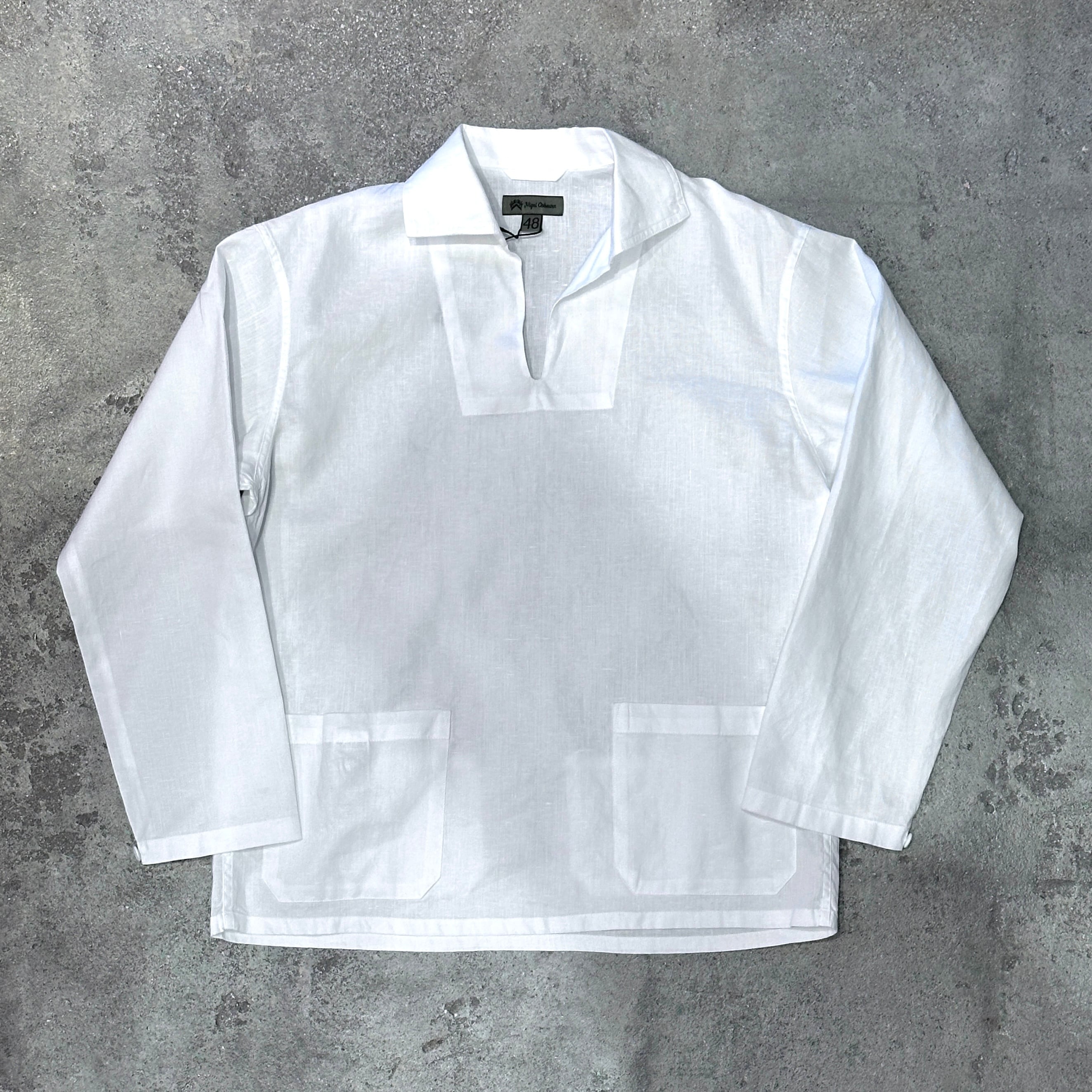 Nigel Cabourn / FRENCH PULLOVER SHIRT - HEMP / WHITE | feels