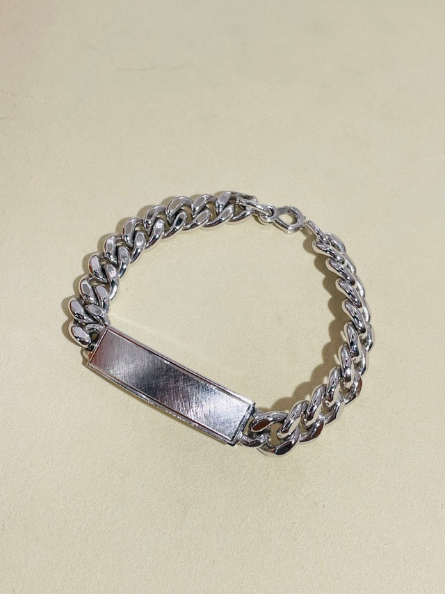 40s Elco Textured ID Plate Bracelet -U.S-
