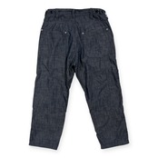 BEAMS ビームス シャンブレー ダンガリー クリップド ワークパンツ ペインターパンツ S /ブルー系 アメカジ カジュアル メンズ