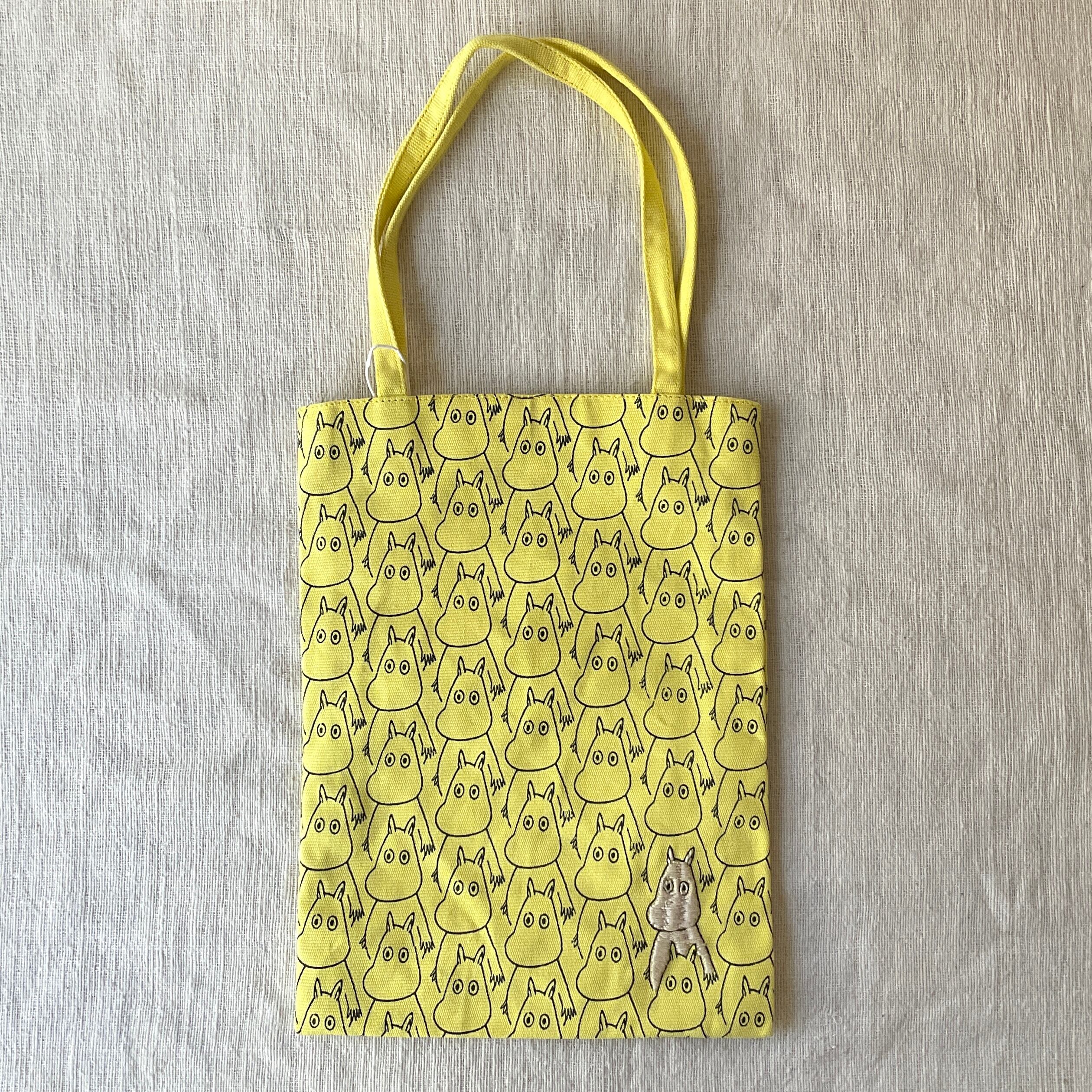 【ピープルツリー】プリント&手刺繍ミニトート「ムーミントロールがいっぱい」