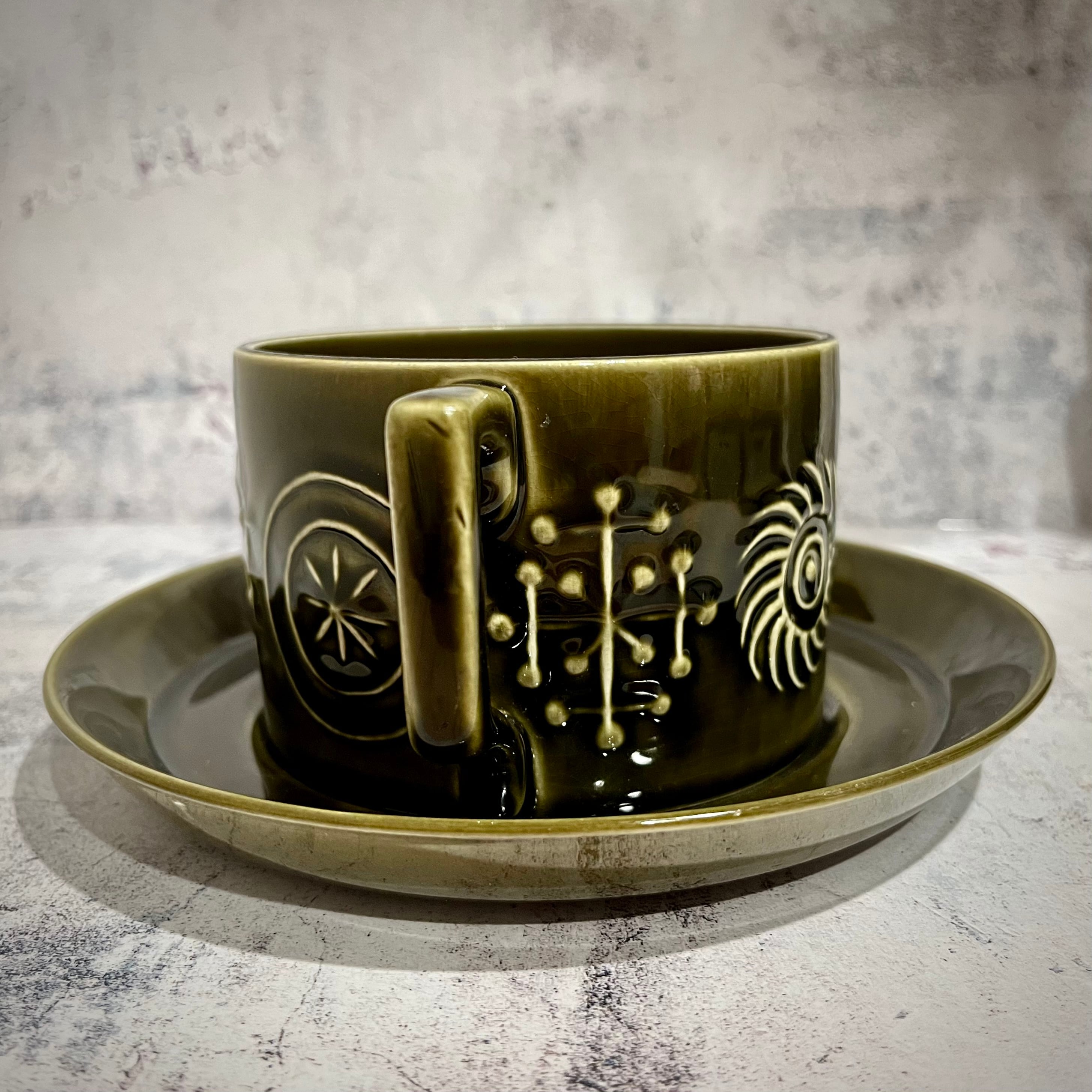 マグカップ 英国PORTMEIRIONポートメリオン カップソーサークリマー Vintage