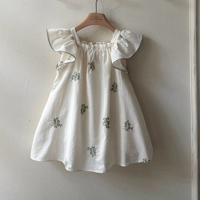 monbebe【送料無料・即納】コットンフラワーワンピース 花柄 ドレス