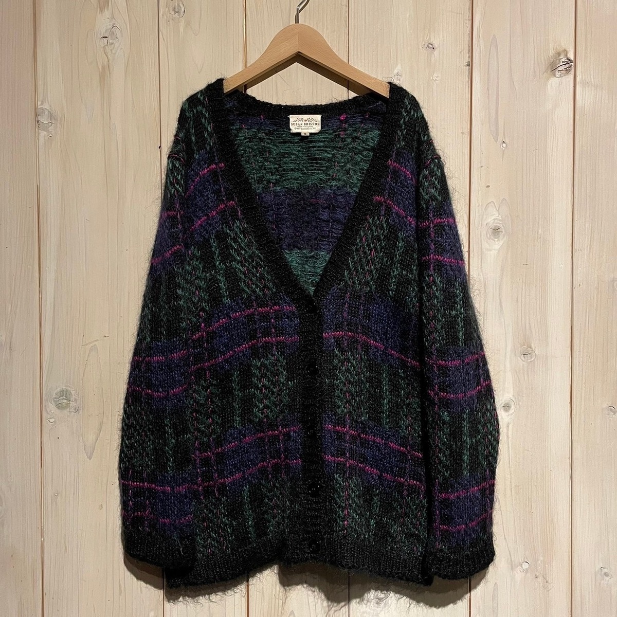 a.k.a.C.a.k.a】Special Sexy Coloring & Pettern Mohair Mix Cardigan 