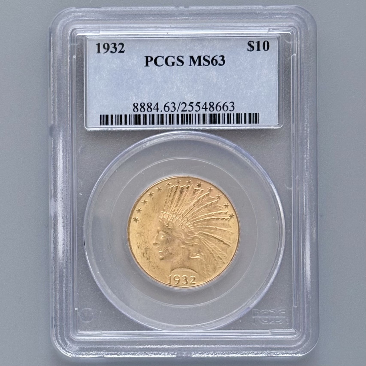 1932年 インディアンヘッド $10 イーグル 金貨 アメリカ 10ドル NGC MS63 Indian Head Eagle セントゴーデンス #219