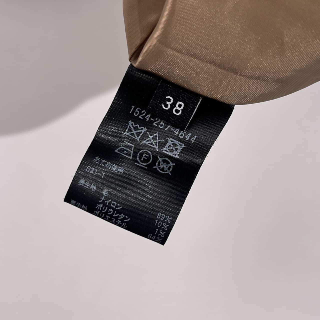 UNITED ARROWS ユナイテッドアローズ ウール チェック フレア スカート 38 /キャメル系 レディース