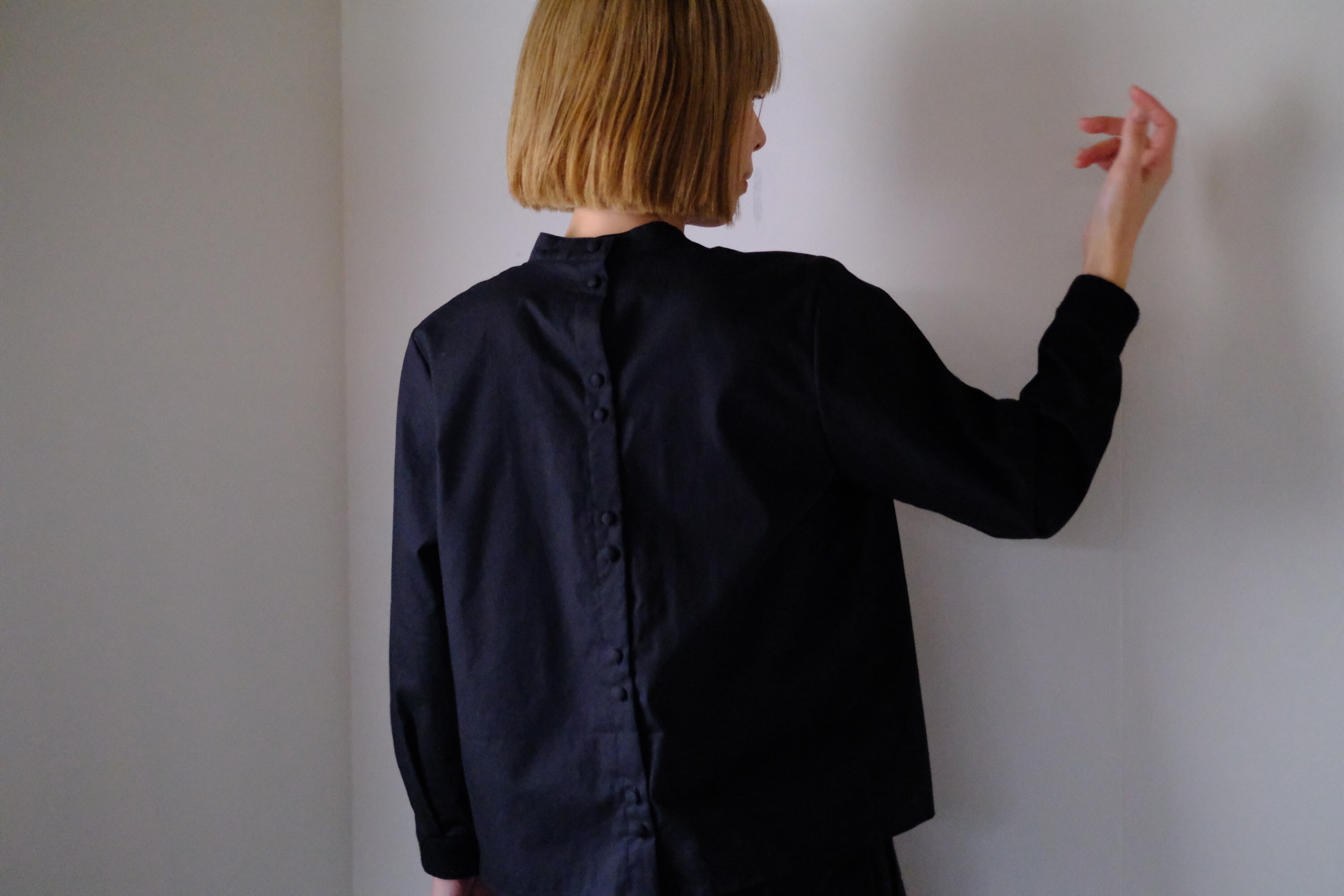 バックボタンブラウス CL-159