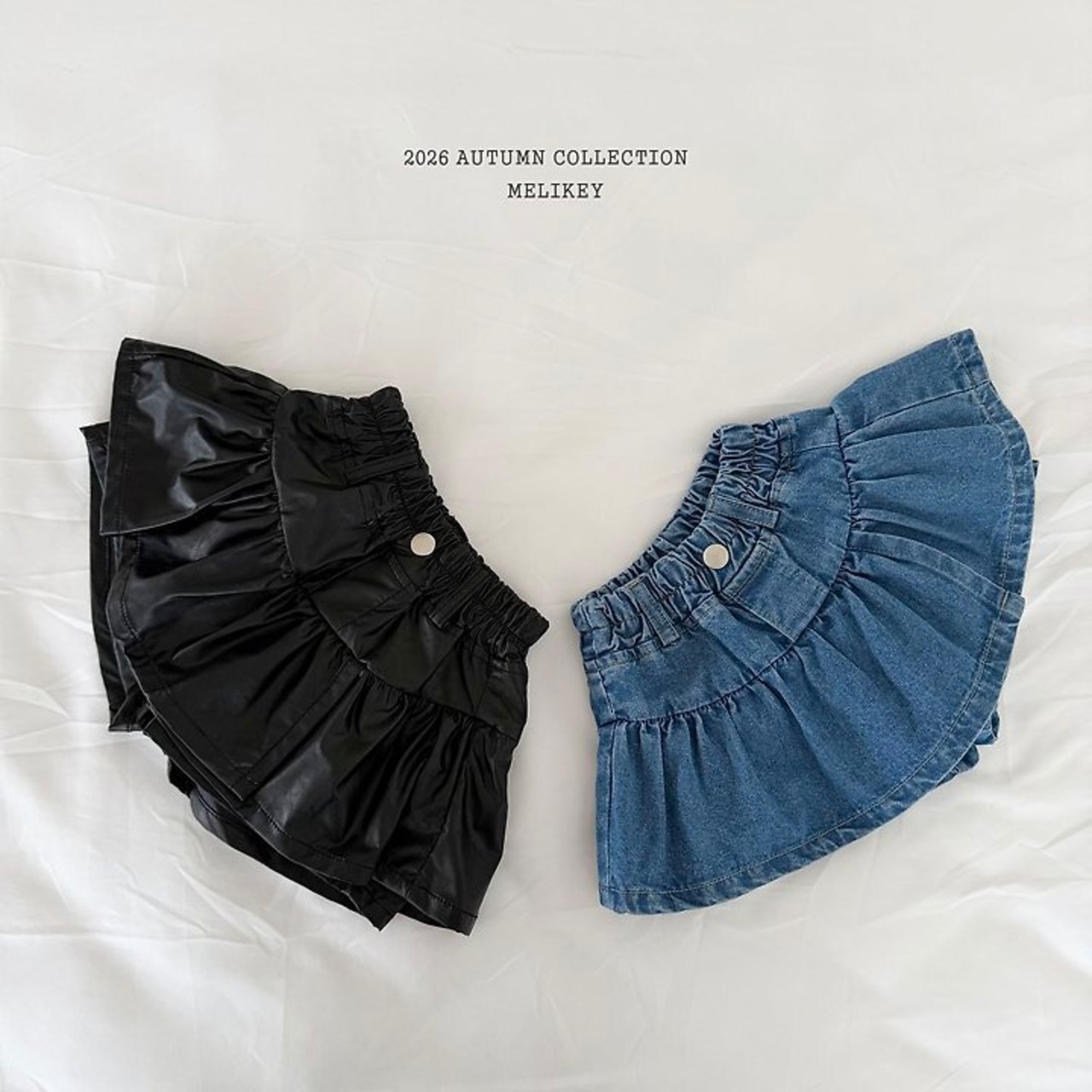 韓国子供服 / 26Autumn / 〖取寄〗Melikey / アイドルフリルショートパンツ / 女子服 *XS~JM*