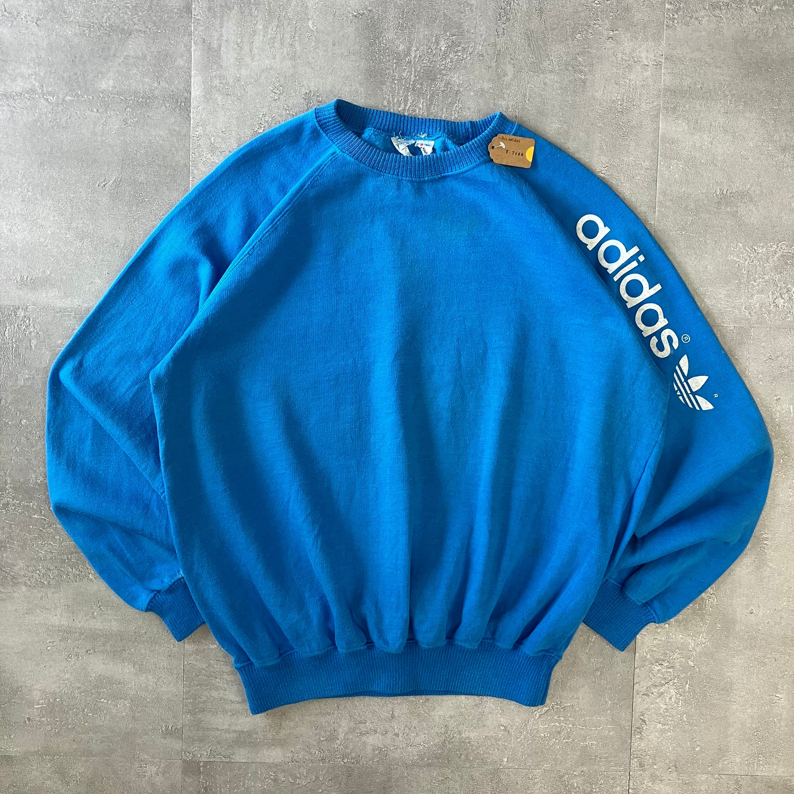 adidas 70s vintage スウェット フロッキープリント No.1795