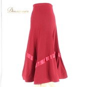 社交ダンス 衣装 スタンダード スカート レッスンウェア レディース ボルドー レッド系 ICHIOKU イチオク 無地 光沢感 練習着 フォーマル スカート丈 約83cm ウエスト約31.5cm~ エレガント スポーツウェア ダンスウェア おしゃれ シンプル 丈夫 伸縮素材 ポリエステル 深みのある色 美しいシルエット フォーマルウェア レディースファッション 高品質 ヨガダンス 体型カバー