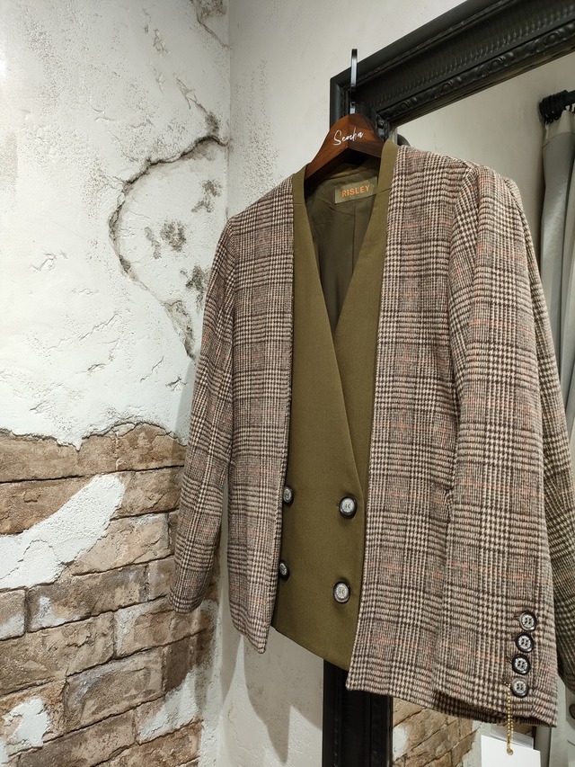 RISLEY セットアップ可 チェック 切り替え JK | セレクトショップSENBA