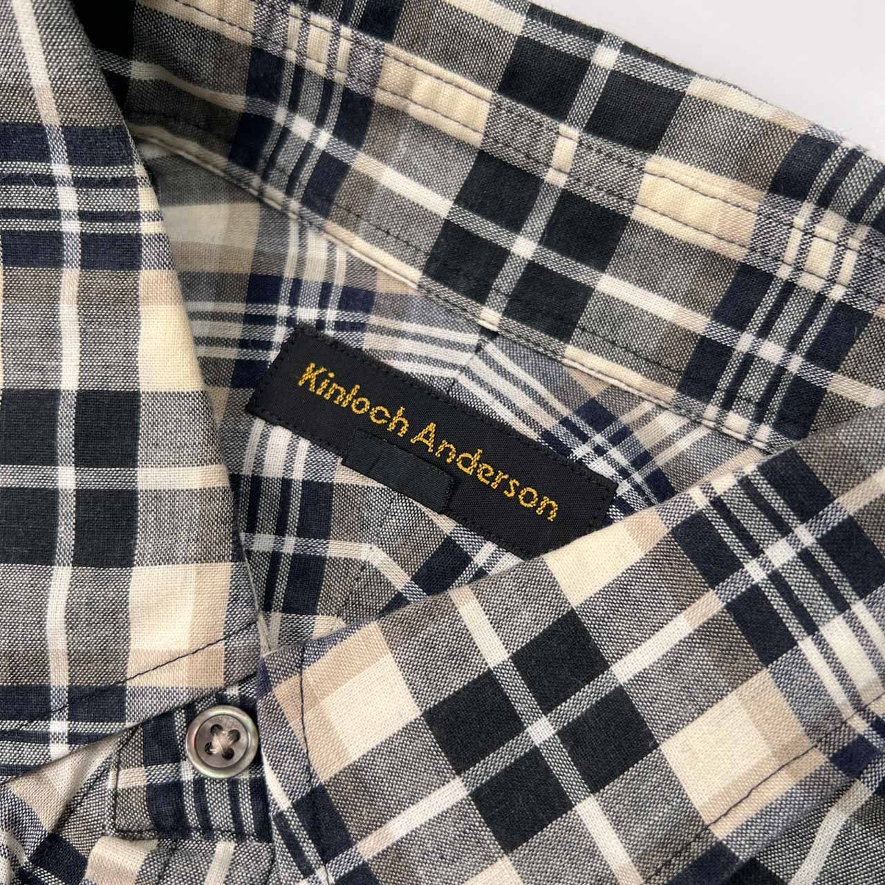 Kinloch Anderson キンロックアンダーソン リネン&コットン チェック柄
