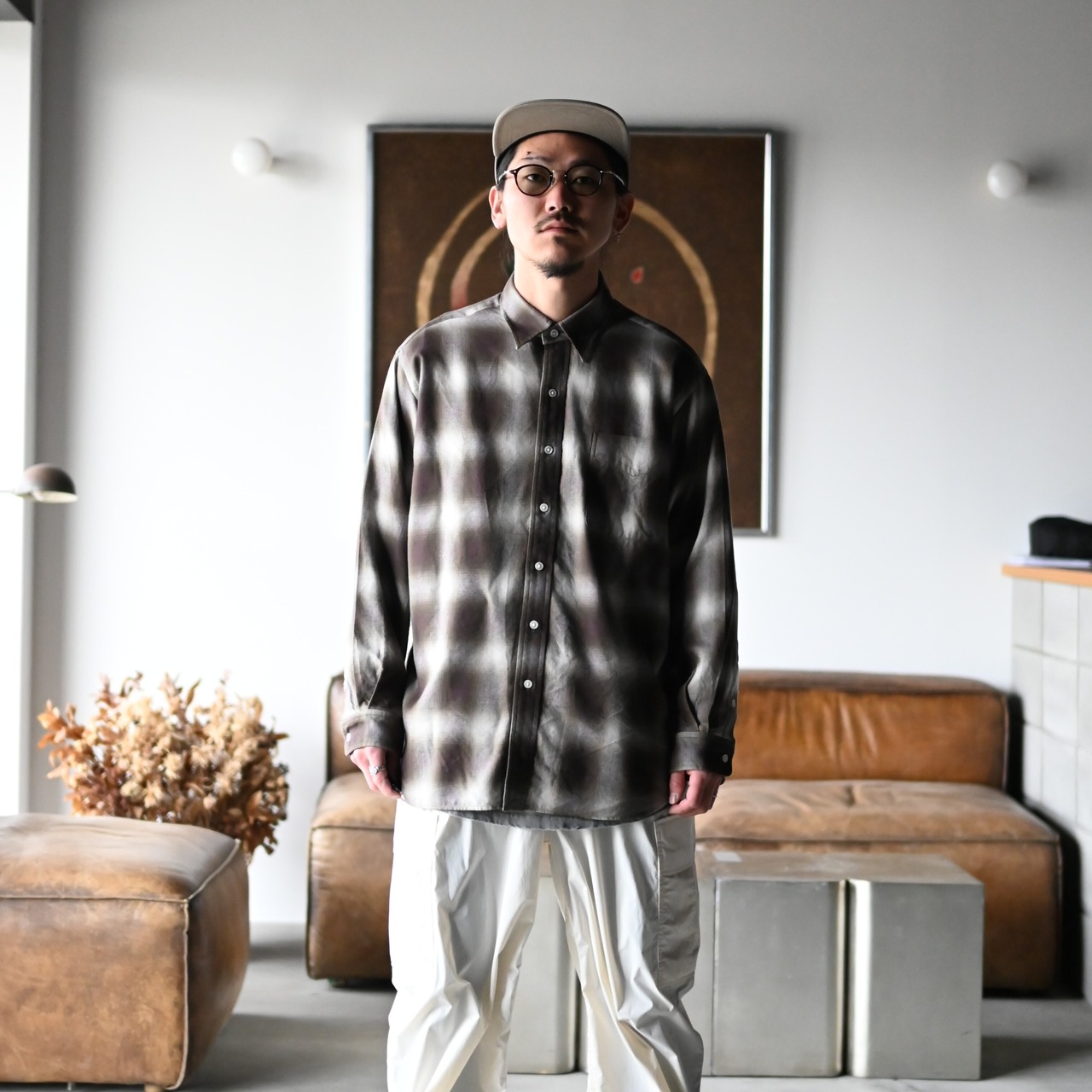 THEDAY(ザデイ)コットンリヨセル混紡シャツコーディネート