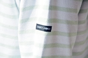 セントジェームス SAINT JAMES ボーダーシャツ(OUESSANT)NEIGE/WATERMELON【レターパックプラス可】