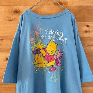 【Disney】くまのプーさんTシャツ 両面プリント 超ビッグサイズ ディズニー US古着  アメリカ古着