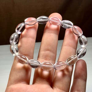 透明度抜群☆カラーレスフローライト ブレスレットーRICEー