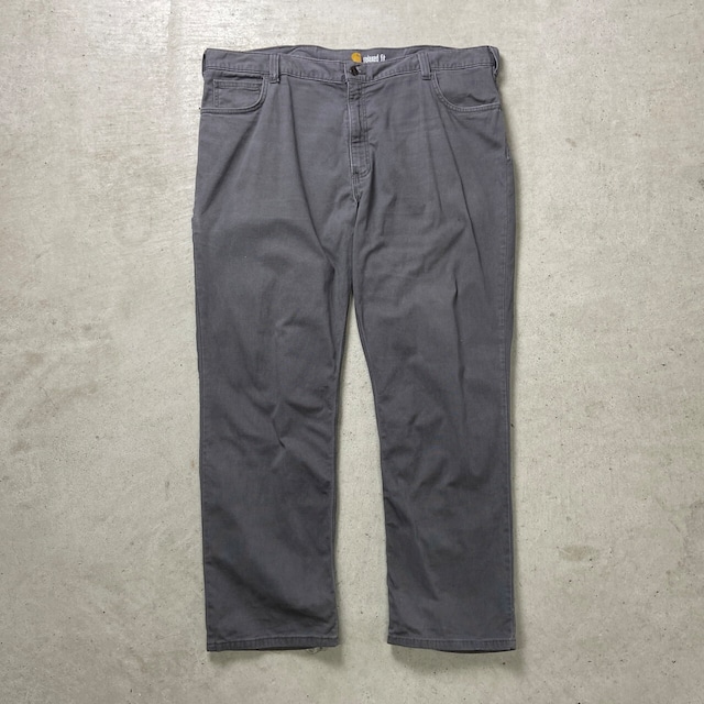 Carhartt カーハート relaxed fit ダック地 ワークパンツ メンズW42 古着 ビッグサイズ 大きいサイズ 灰色【ワークパンツ】/グレー