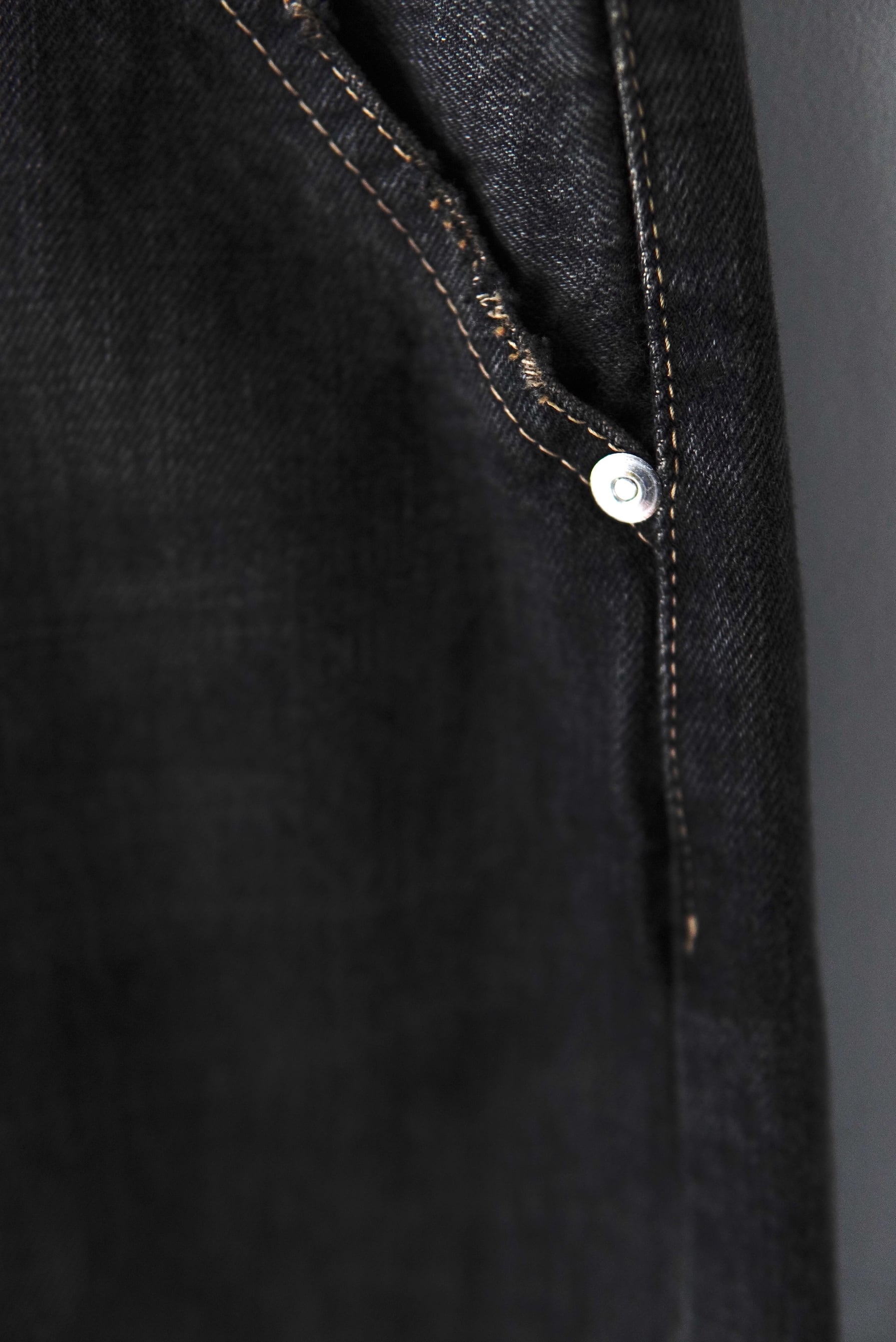 daisuke tanabe / coffee black denim trousers_dstryd | POETRY