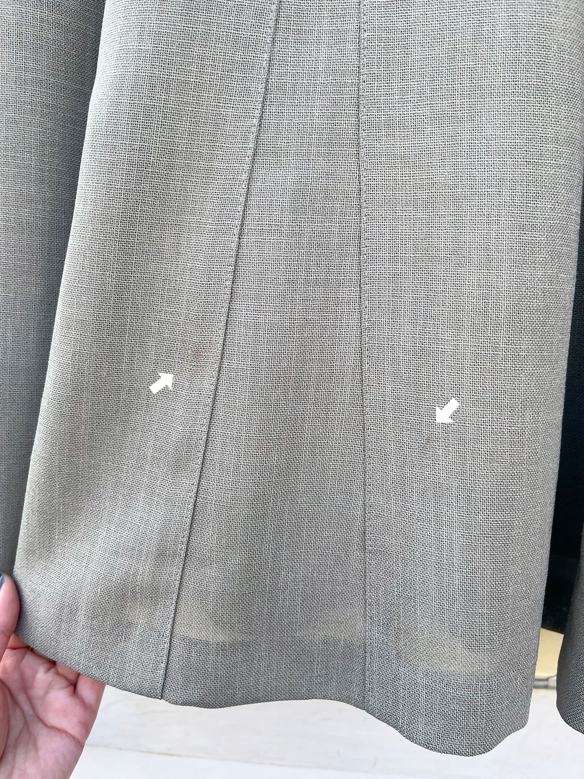 leaf pale green seems flare skirt