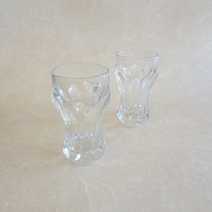 レトロな厚みグラス2個セット