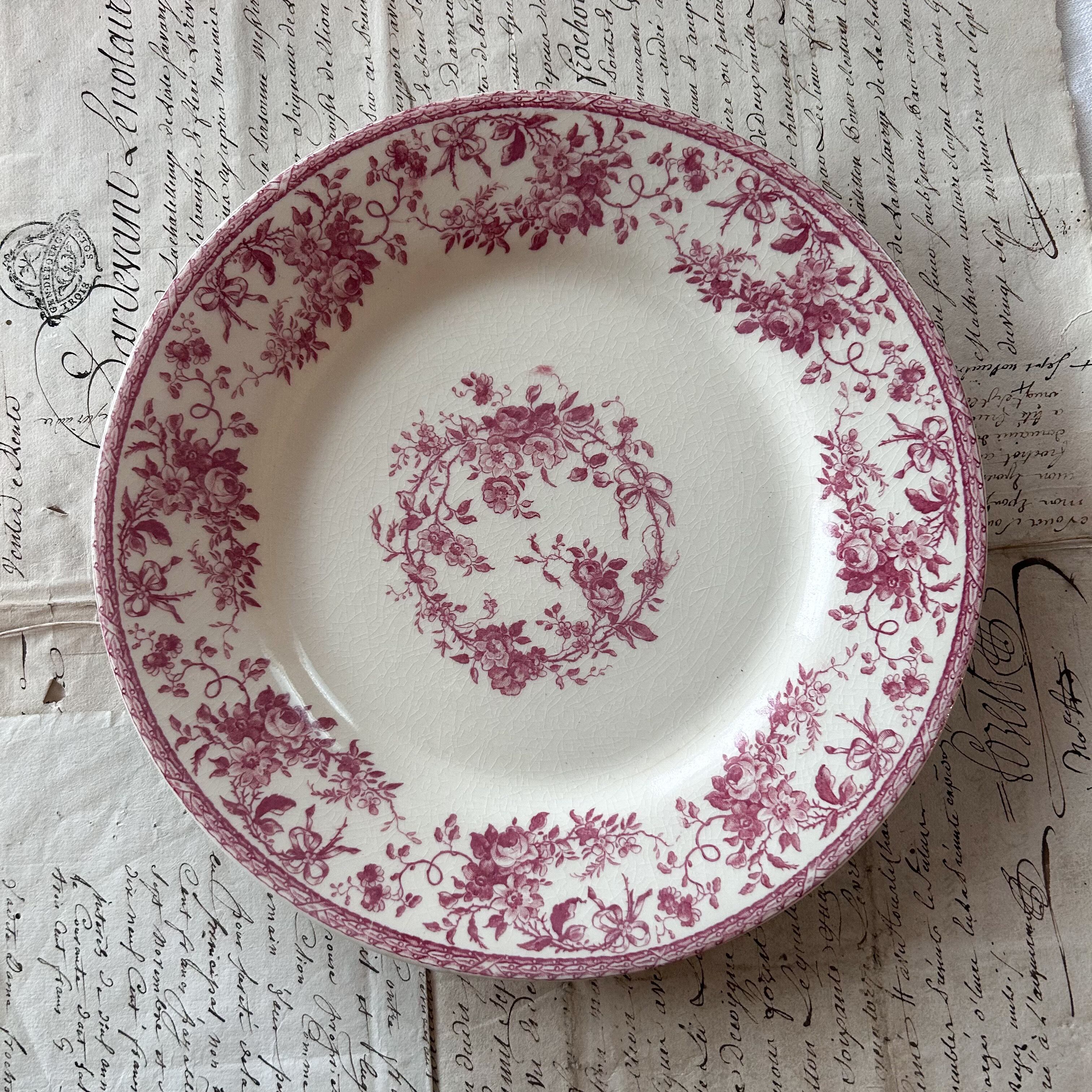 フランスアンティーク食器 フランスアンティーク K＆G Luneville リュネヴィル 『EVREUX