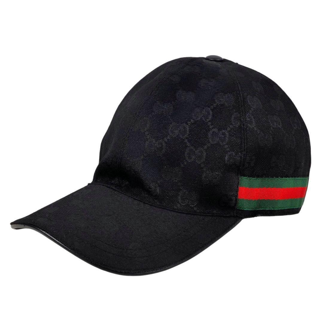 美品 グッチ GUCCI ウェブ ストライプ GGキャンバス ベースボール