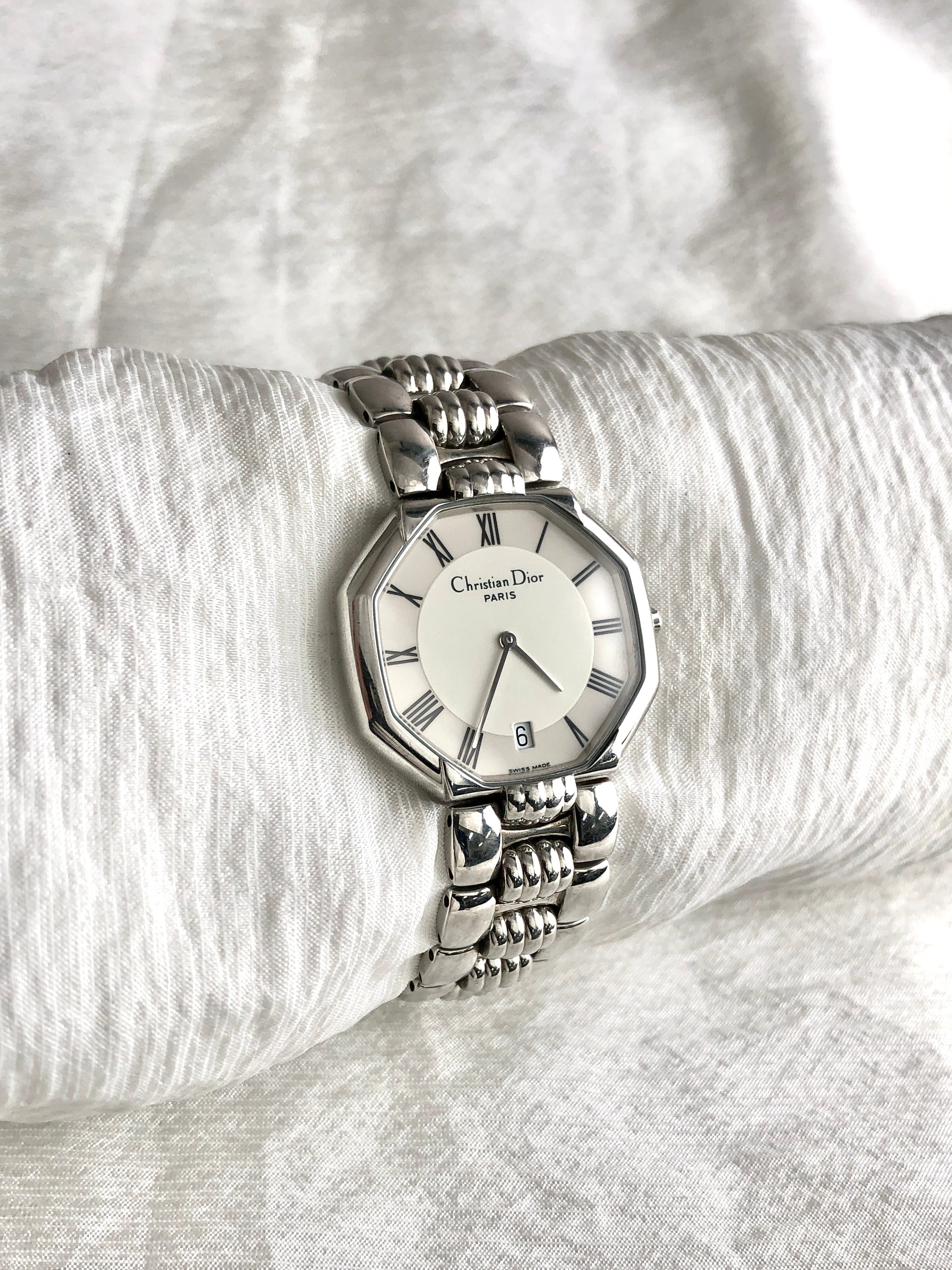 Christian Dior クリスチャン ディオール 腕時計 シルバー オクタゴン