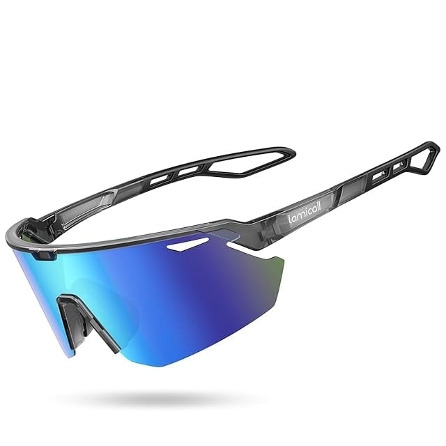 新品未開封》[Lamicall] スポーツサングラス 偏光レンズ 自転車 登山