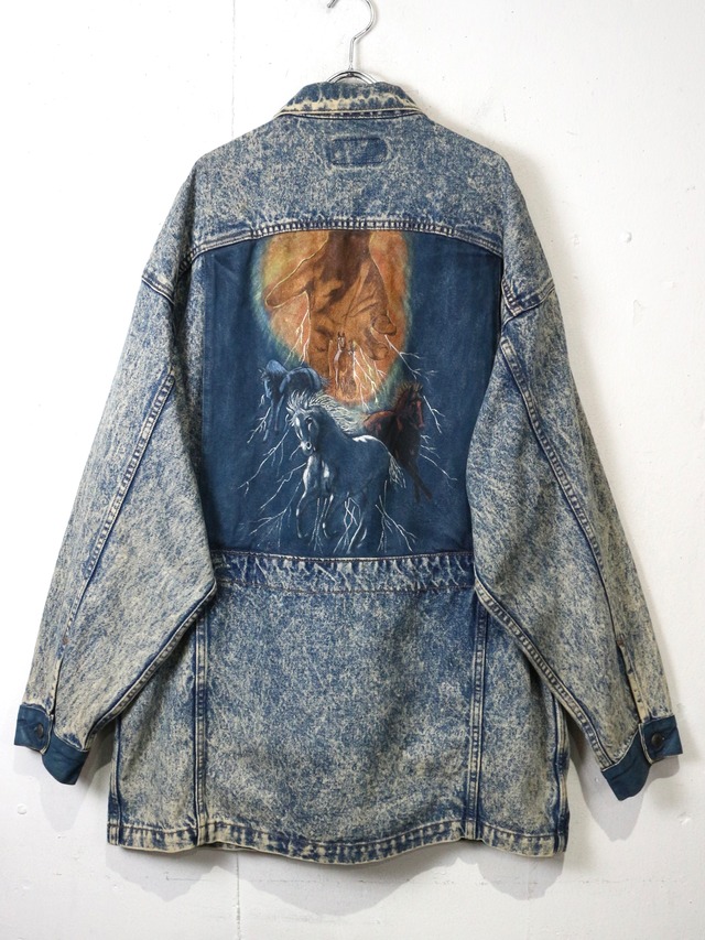 【Caka act2】80's “Levi's” Chemical Wash Bush Type Denim Jacket