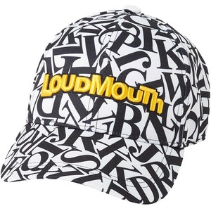 【LOUDMOUTH】ユニセックス ゴルフキャップ サイズ調整可能 アルファベットスープ