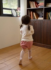 韓国子供服 / 26Autumn / 〖取寄〗ko and ko / ボーダーショートブルマ / ベビー服 / キッズ服 *XXS~S*