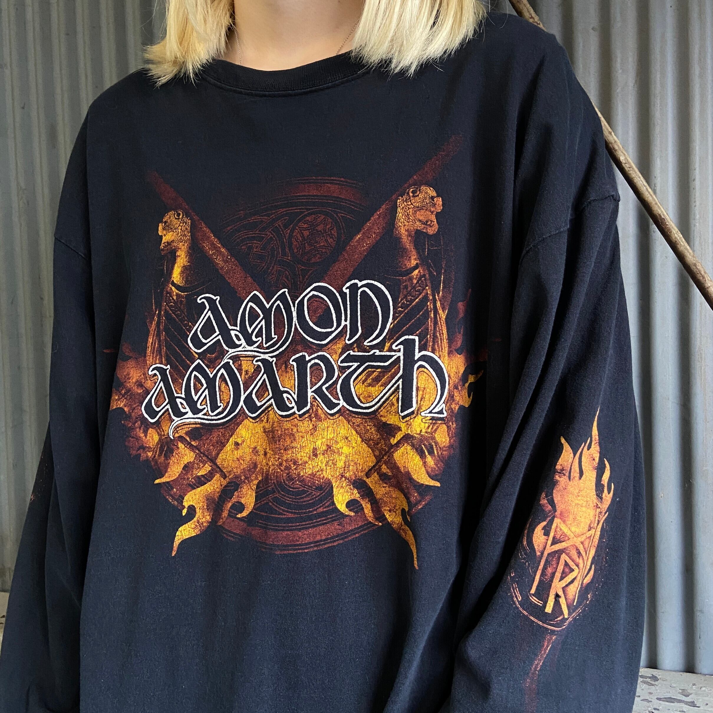 アモン・アマース amon amarth デスメタル バンド 長袖Tシャツ メンズ