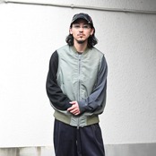 ダファーカットオフベスト、クオン新作コーディネート