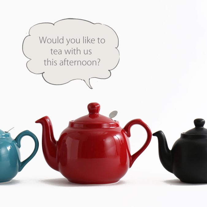 ティーポット 2カップ 600ml レッド | London Pottery ロンドン