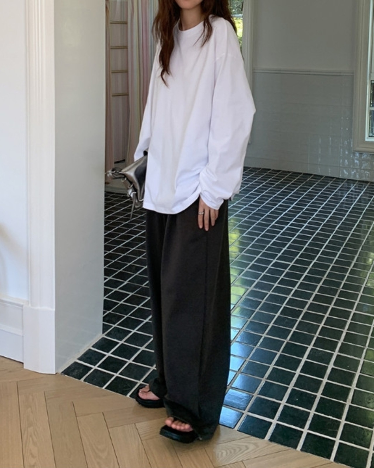 Long sleeve oversized t-shirt L0122