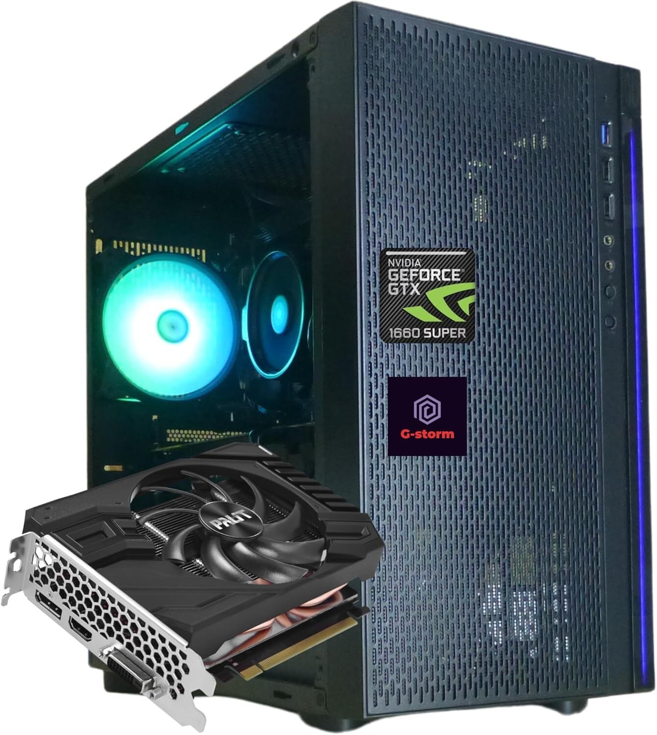 G-Storm ゲーミングPC デスクトップ Ryzen 5 5500 GTX 1660 Super