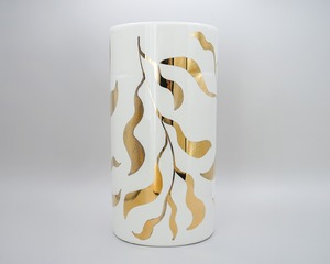KINSAI VASE / 金彩絵付フラワーベース (一点物)