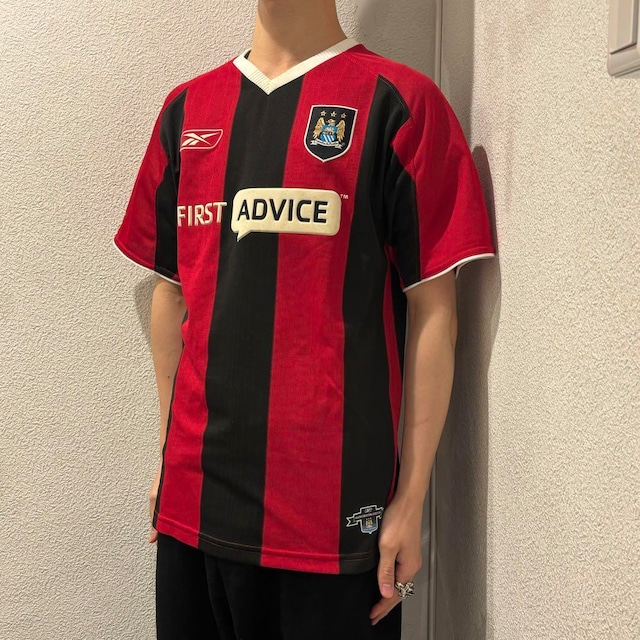 Reebok　Manchester City　リーボック　マンチェスターシティ　03-04 半袖ユニフォーム　旧ロゴ　SIZE XS 【表参道t01】