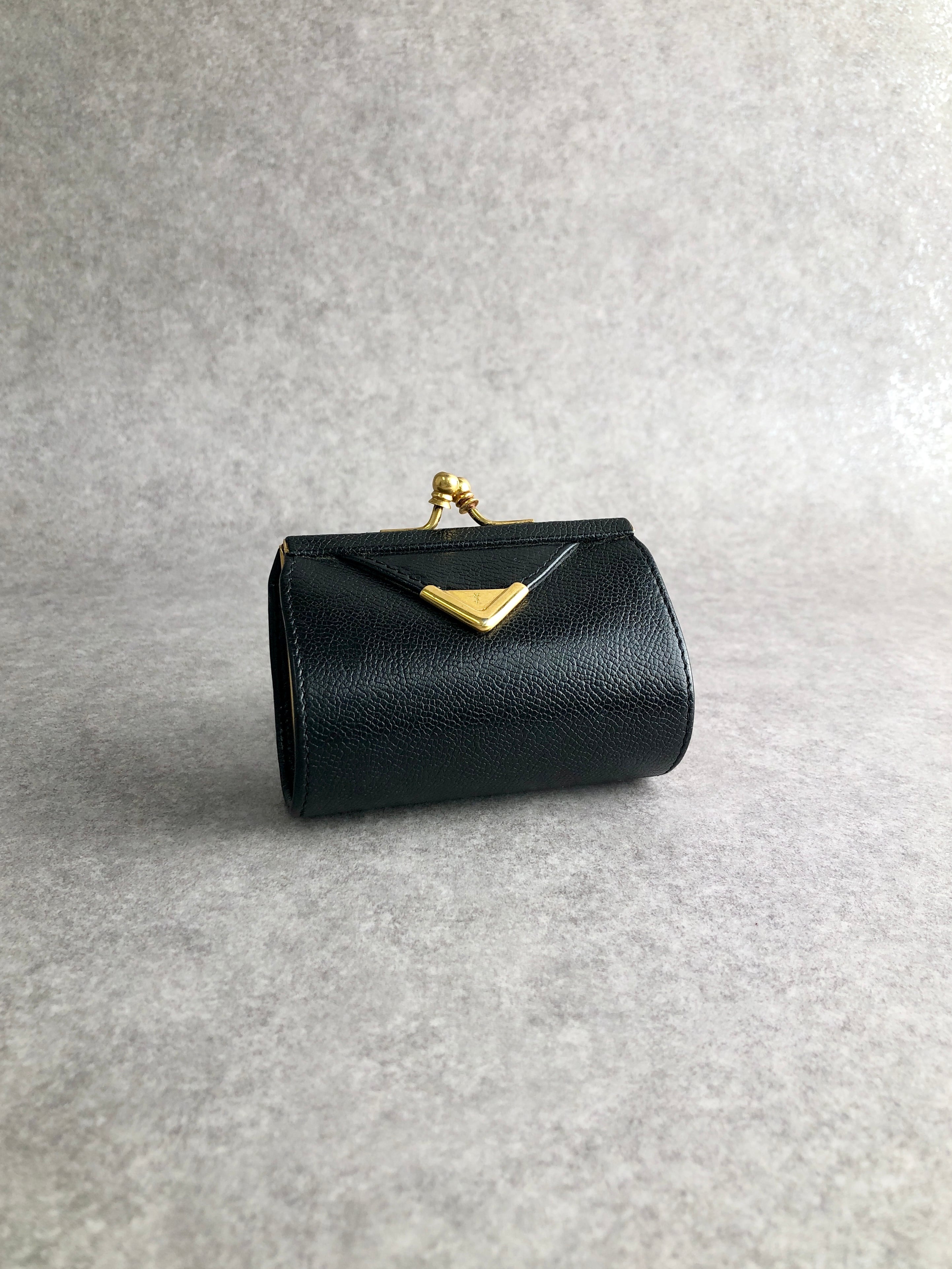 Yves Saint Laurent イヴ・サンローラン 財布 ブラウン YSL レザー