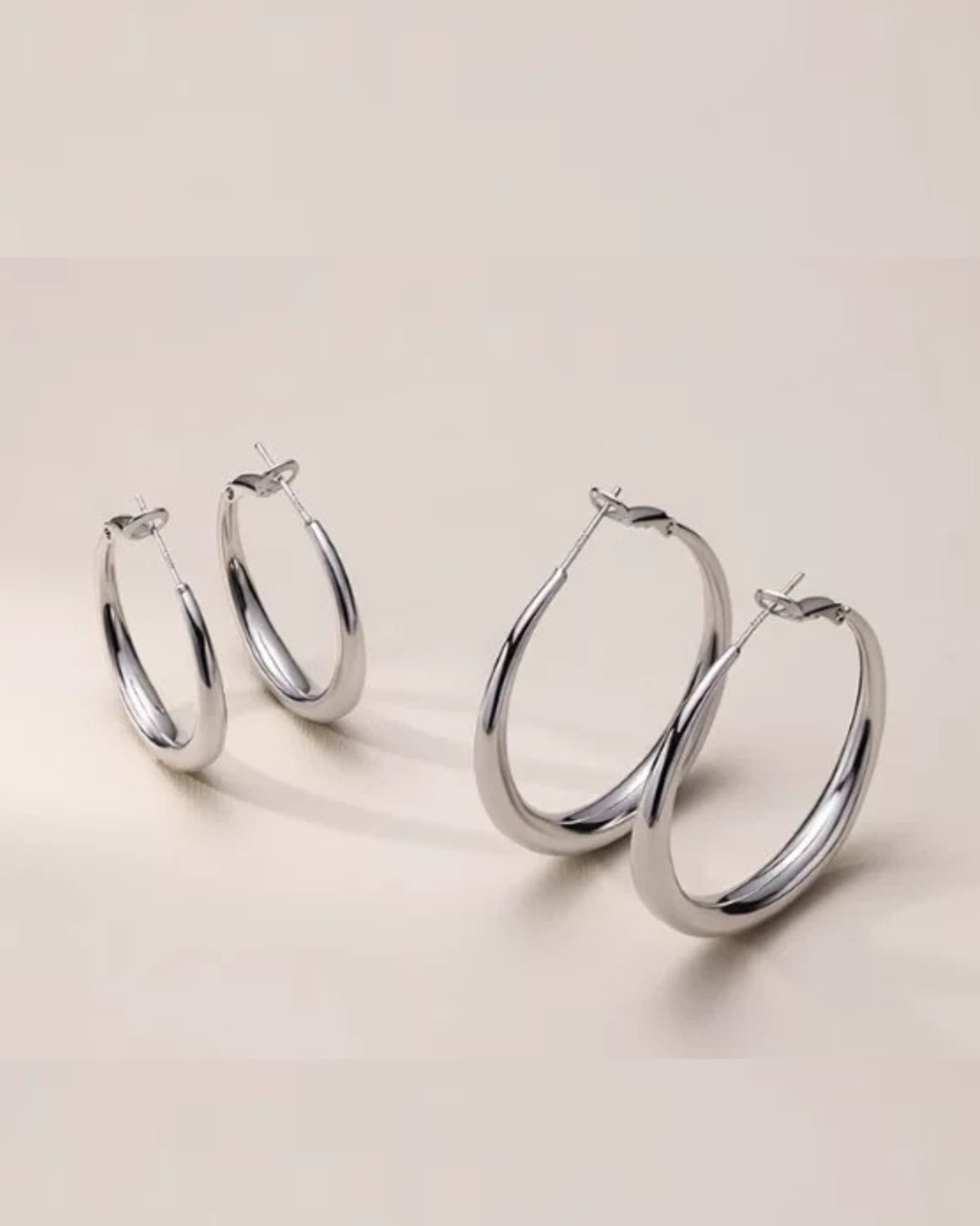 シルバーフープピアス A0399 - 4