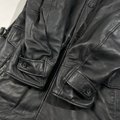 UNKNOWN DESTINATION BY TAKA-Q COUTURE タカキュー シープスキン 羊革 本革 レザー ジャケット カバーオール L~XL程度 /ブラック