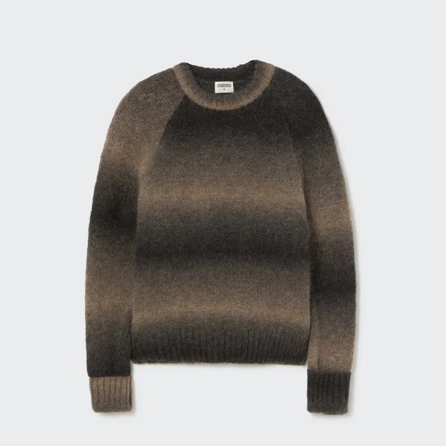 ＜COZMO＞グラデーション ニット Soft Dyed Tricot Sweater(Brown)