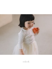 【取寄/韓国直送】melmel ピンタック7分袖Tシャツ|秋服|韓国子供服 |26/AT