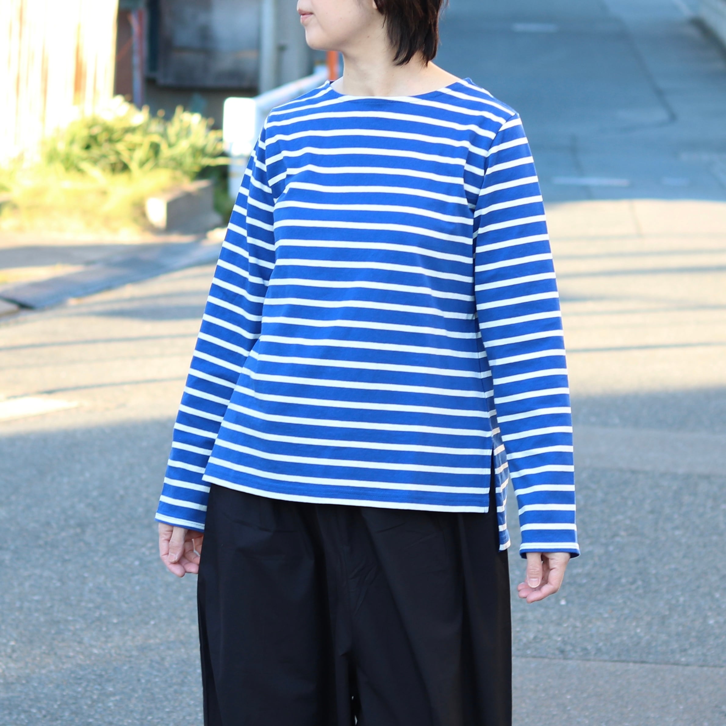meer.  ボートネックボーダーカットソー ボートネックボーダーTシャツ(Tシャツ)｜トップス｜Mila Owen（ミラ