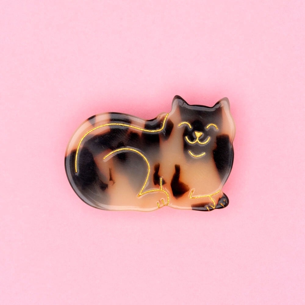 Coucou Suzette】Tabby Cat Mini Hair Clip -Meow collection