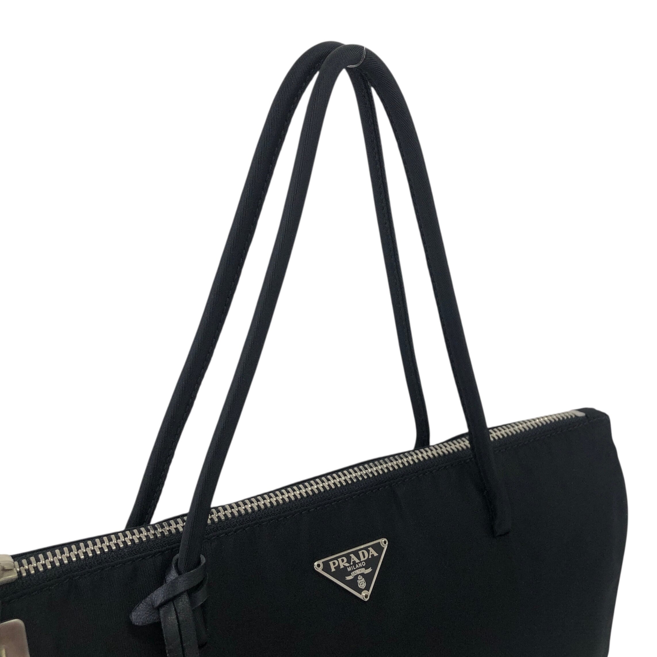 PRADA プラダ トートバッグ ブラック トライアングルロゴ ナイロン