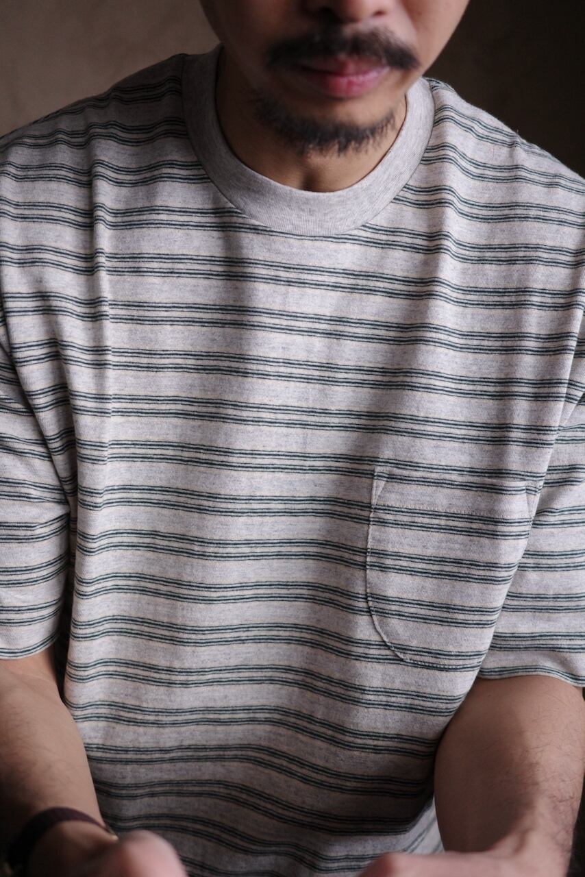 ENDS and MEANS / Horizontal Striped Tee | iremono